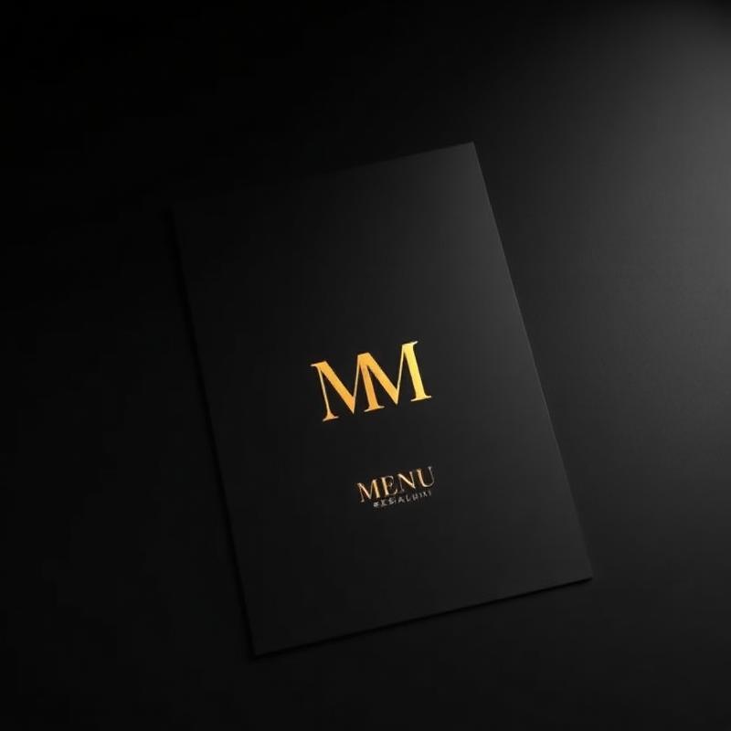 Menu plastifié (restaurant & café)